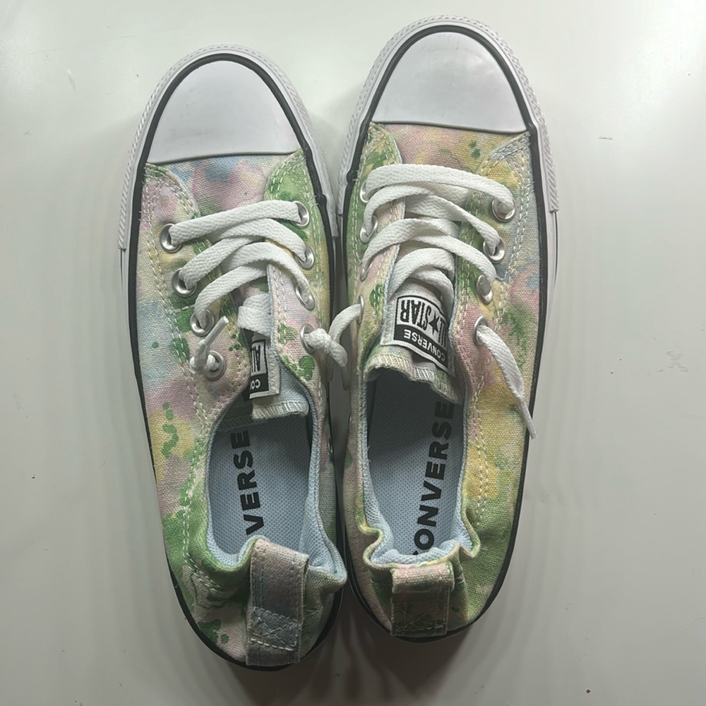 Low top converse cute tie die